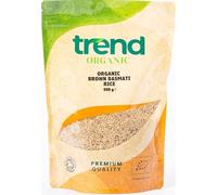 Trend Organic Brown Basmati Rice, 500g- with Nutty Flavour and Tender Texture, Culinary Excellence, Rich in Protein and Fibre, Certified Organic, Vegan, GMO Free, No Preservatives No Additives,