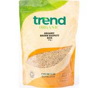 Trend Organic Brown Basmati Rice with Nutty Flavour and Tender Texture,1kg - Culinary Excellence, Rich in Protein and Fibre, Certified Organic, Vegan, GMO Free, No Preservatives No Additives