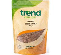 Trend Organic Brown Lentils Ideal for Soups, Salads, and Main Courses with Its Hıgh Fibre, High Protein Content, Certified Organic, Vegan, Non-GMO, No Perservatives or No Additives, Raw, 500g
