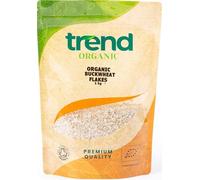 Trend Organic Buckwheat Flakes,1kg - Perfect for Nutrtious and Delicious Breakfast, Cooking, Snacking - Certified Organic, Vegan, GMO-Free, No Additives No Preservatives, Raw