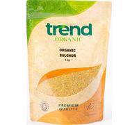 Trend Organic Bulghur Wheat | Nutritious Whole Grain with Rich, Nutty Flavour for Hearty Meals, High in Fibre, Certified Organic, Vegan, GMO Free, No Preservatives No Additives, 1kg