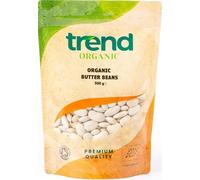Trend Organic Butter Beans, 500g - Ideal for Soups, Salads, and Dips - Mild and Creamy - Rich in Protein and Dietary Fibre, Vitamins and Minerals - Certified Organic, Vegan, Non-GMO, No Additives