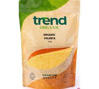 Trend Organic Coarse Cornmeal (Polenta) for Creamy or Firm Dishes, 1kg - Rich in Fibre, Ideal for Baking, Grilling, and Frying - Certified Organic, Vegan, Non-GMO, No Additives No Preservatives, Raw