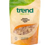 Trend Organic Crystallized Ginger, 500g - A Sweet, Chewy, and Slightly Spicy Snack, Also Good for Baking and Cooking, Certified Organic, Vegan, Non-GMO, No Additives, No Preservatives