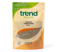 Trend Organic Cumin Seeds, 100g - Versatile Kitchen Essential, Ideal Spice for Baking and Cooking with Earthy Flavour, Certified Organic, Vegan, Non-GMO, No Additives No Preservatives, Raw