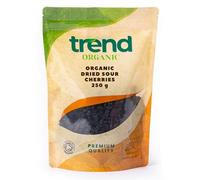 Trend Organic Dried Sour Cherries Pitted 250g- Ideal for Snacking or Infusing a Tart Twist into Your Culinary Delights - Certified Organic, Vegan, Non-GMO, No Additives, Unsulphured