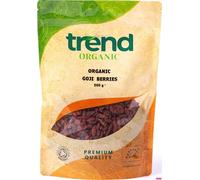 Trend Organic Goji Berries - Nutrient-Dense Antioxidant-Rich Superfood Perfect for Boosting Immunity & Energy - Certified Organic, Vegan, Non-GMO, No Additives No Preservatives, Sun-Dried, Raw, 500g