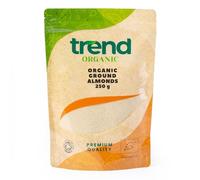 Trend Organic Ground Almonds, 250g - Ideal for Snacking, Baking, and Nutrient-Rich Recipes - High in Fibre and Protein, Healthy Fats - Certified Organic, Vegan, Non-GMO, No Preservatives, Raw
