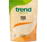 Trend Organic Ground Almonds - Ideal for Snacking, Baking, and Nutrient-Rich Recipes - High in Fibre and Protein, Healthy Fats - Certified Organic, Vegan, Non-GMO, No Preservatives, Raw, 1kg
