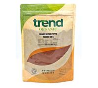 Trend Organic Ground Cayenne Pepper 500g - Certified Organic Cayenne Hot & Aromatic Spice, Non-GMO, Additive-Free, Resealable Pouch, Perfect for Cooking, Seasoning & Marinades
