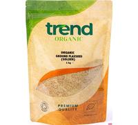 Trend Organic Ground Flaxseed (Golden), 1kg-Milled Linseed Seeds, High in Protein, Rich in Fibre and Omega-3s, Certified Organic, Vegan, GMO-Free, No Additives, No Preservatives, Raw