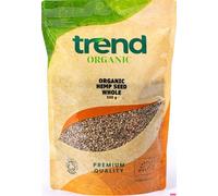 Trend Organic Hemp Seeds - A Rich Source of Plant Protein, Fibre, Healthy Fats, and Essential Nutrients - Perfect for Smoothies & Salads - Certified Organic, Vegan, GMO-Free, No Additives, Raw, 500g