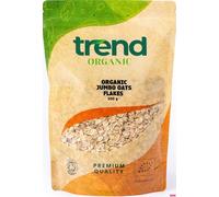 Trend Organic Jumbo Oat Flakes, Wholesome Fibre Boost for Culinary Excellence - Rich in Essential Vitamins and Minerals, Certified by UK Soil Association, GMO-Free, No Additives, 500g