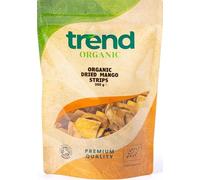 Trend Organic Mango Strips (Sun Dried & Untreated), 500g - Rich in fibre, Vitamins, and Natural Sweetness for a Nutritious and Delicious Snacks - Certified Organic, Vegan, Non-GMO, No Additives, Raw