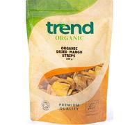 Trend Organic Mango Strips (Sun Dried & Untreated), Rich in Fibre, Vitamins, and Natural Sweetness for a Nutritious and Delicious Snacks - Certified Organic, Vegan, Non-GMO, No Additives, Raw, 250g