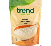 Trend Organic Millet Flakes, 500g - Perfect for Nutrtious and Delicious Breakfast, Cooking, Snacking - Certified Organic, Vegan, GMO-Free, No Additives No Preservatives, Raw