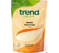 Trend Organic Millet Flour, A Nutrient-Rich Alternative to Wheat Flour for Healthy Baking Delights - Certified Organic, Sustainably Sourced, Vegan, Non-GMO, No Additives No Preservatives, Raw, 1kg