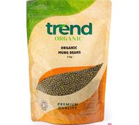 Trend Organic Mung Beans - Ideal for Curries, Stir-fries, and Soups., Rich in Protein, Dietary Fibre, Vitamins and Minerals, Certified Organic, Vegan, Non-GMO, No Perservatives or No Additives, 1kg