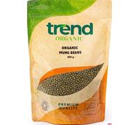 Trend Organic Mung Beans - Ideal for Curries, Stir-fries, and Soups., Rich in Protein, Dietary Fibre, Vitamins and Minerals, Certified Organic, Vegan, Non-GMO, No Perservatives or No Additives, 500g