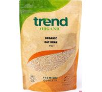 Trend Organic Oat Bran 1kg-Wholesome Fibre Boost for Culinary Excellence Rich in Protein, Certified Organic, Vegan, GMO-Free, No Additives No Preservatives, Eco-Friendly Packaging