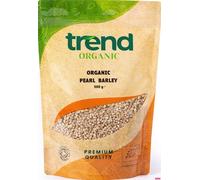 Trend Organic Pearl Barley Grains, Nutrient-Rich Convenience for Quick-Cooking, Rich in Protein & Fibre, Certified Organic, Sustainably Sourced, Vegan, Non-GMO, No Additives No Preservatives, 500g