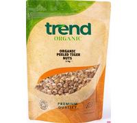 Trend Organic Peeled Tiger Nuts, 1kg- Wholesome Snacking for Adults and Kids, Baking, and Nutrient-Rich Recipes, Certified Organic, Vegan, Non-GMO, No Preservatives, High Fibre, High Protein, Raw