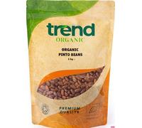 Trend Organic Pinto Beans - Ideal for Salads, Soups, and Main Courses, Rich in Protein, Dietary Fibre, Vitamins and Minerals, Certified Organic, Vegan, Non-GMO, No Perservatives or No Additives, 1kg