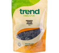 Trend Organic Pitted Prunes - Nutritious Natural Snack, Rich in Fibre and Vital Minerals and Antioxidants - Certified Organic, Vegan, GMO-Free, No Additives No Preservatives, Raw, 1kg