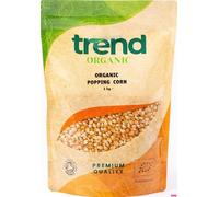 Trend Organic Popping Corn for Popcorn Lovers,1kg - Delicious Snack for School, Work, or Play Nights - High in Fibre, Certified Organic, Vegan, GMO-Free, No Additives No Preservatives, Raw