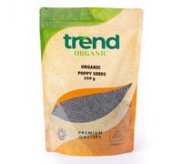 Trend Organic Poppy Seeds, 250g - Nutrient-Rich Wonder for Culinary Creativity and Family Well-Being, Rich in Protein & Fibre, Certified Organic, Vegan, Non-GMO, No Additives No Preservatives, Raw