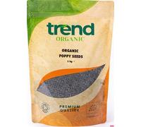 Trend Organic Poppy Seeds, Nutrient-Rich Wonder for Culinary Creativity and Family Well-Being, Rich in Protein & Fibre, Certified Organic, Vegan, Non-GMO, No Additives No Preservatives, Raw, 1kg