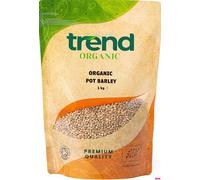 Trend Organic Pot Barley, Whole Grain Goodness in Every Bite, Rich in Protein & Fibre, Sustainably Sourced, Certified Organic, Vegan, Non-GMO, No Additives No Preservatives, Raw, 1kg