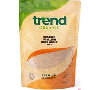 Trend Organic Psyllium Husk Whole | Soluble Fibre Rich Superfood Ideal for Baking and Cooking | Certified Organic, Vegan, Non-GMO, No Additives or Preservatives |Raw | Resealable Bag, 500g
