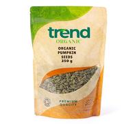 Trend Organic Pumpkin Seeds, 250g - Versatile Ingredient for Cooking & Bakng - Healthy Snack Rich in Proteinn & Dieatary Fibre - Certified Organic, Vegan, GMO-Free, No Additives No Preservatives, Raw