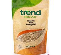 Trend Organic Raw Buckwheat,1kg - Nutritious Superfood Rich in Protein and Fibre - Perfect for Sweet and Savoury Dishes - Certified Organic, Vegan, Non-GMO, No Additives, No Preservatives