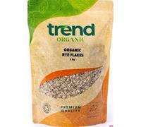 Trend Organic Rye Flakes, Nutrient-Rich Goodness, High in Protein & Fibre, and Essential Vitamins and Minerals, Certified Organic, Vegan, Non-GMO, No Additives No Preservatives, Raw, 1kg
