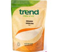 Trend Organic Semolina, A Nutrient-Rich Alternative to All-Purpose Flour, Ideal for Cooking and Baking - Certified Organic, Vegan, Non-GMO, No Additives No Preservatives, Raw, 1kg