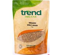 Trend Organic Spelt Grain 1kg - Nutritious Whole Grain with a Rich, Nutty Flavour for Balanced Meals, High in Fibre and Protein, Certified Organic, Vegan, Non-GMO, No Additives or Preservatives