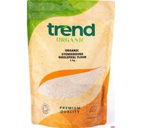 Trend Organic Stoneground Wholemeal Bread Flour - Rich in Fibre, Vitamins, and Minerals - Certified Organic, Vegan, Non-GMO, No Additives No Preservatives, Raw, 1kg