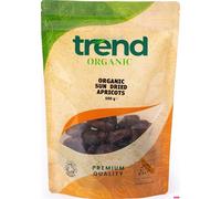 Trend Organic Sun Dried Apricots, High in Fibre, Natural Sugars, and Vital Minerals - Potassium and Iron - Certified Organic, Vegan, GMO-Free, No Additives No Preservatives, Unsulphured, Raw, 500g