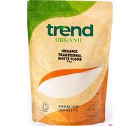 Trend Organic Traditional White Flour 1kg - Premium Source of Carbohydrates and Protein - Ideal for Baking Bread, Cakes & Pastries - Certified Organic, Vegan, Non-GMO, No Additives, No Preservatives