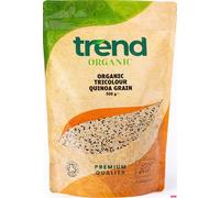 Trend Organic Tricolour Quinoa Grain - High Protein, Fibre-Rich Superfood - Perfect for Salads, Soups, Stir-Fries & Baking - Certified Organic, Vegan, Non-GMO - Nutty Flavor & Crunchy Texture, 500g