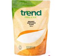 Trend Organic White Rice Flour with Mild Nutty Flavour - Ideal for Baking and Cooking with Its Nutrient-Rich Component - Certified Organic, Vegan, Non-GMO, No Additives No Preservatives, Raw, 500g