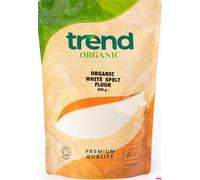 Trend Organic White Spelt Flour, 500g - Ideal for Baking and Cooking with Its Nutrient-Rich Component - Certified Organic, Vegan, Non-GMO, No Additives No Preservatives, Raw