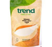 Trend Organic White Spelt Flour, Ideal for Baking and Cooking with Its Nutrient-Rich Component - Certified Organic, Vegan, Non-GMO, No Additives No Preservatives, Raw, 1kg