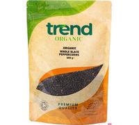 Trend Organic Whole Black Peppercorns 500g - A Pure Spicy Bliss for Culinary Excellence - Certified Organic, Vegan, GMO-Free, Eco-Friendly Packaging