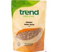 Trend Organic Whole Wheat Grain,1kg - Nutrient-Rich Goodness, Rich in Protein & Fibre, and Essential Vitamins and Minerals, Certified Organic, Vegan, Non-GMO, No Additives No Preservatives, Raw