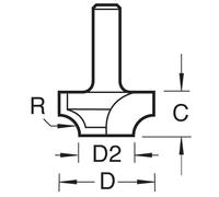 Trend Ovolo Rounding Over Router Cutter