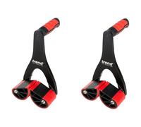 Trend Panel Carrier Set for Doors, Worktops & Sheet Materials, Pair of Self-Adjusting Lifting Tools for Materials up to 65 mm Thick, 75 kg Capacity Each, Non-Slip Rubber Jaws, P/CARRIER/2