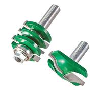 Trend CRAFTPRO Panel Door Router Cutter Set CR/PDS1X1/2TC - 1/2" Shank, 41mm x 17mm, Set of 2, TCT